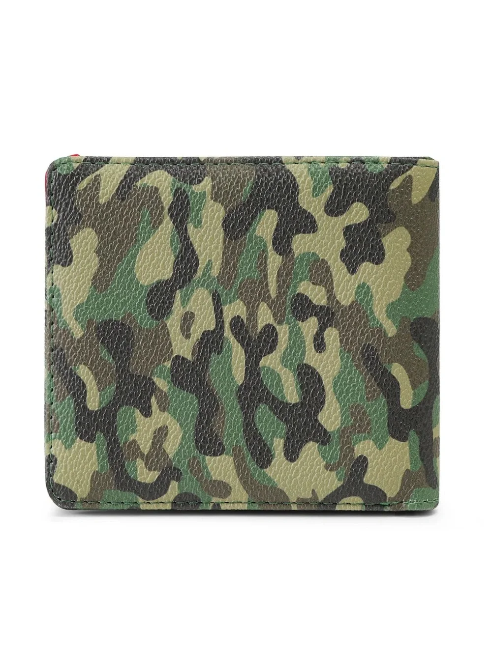 Von Dutch Camo Overprint Vegan Leather Bi Fold Wallet